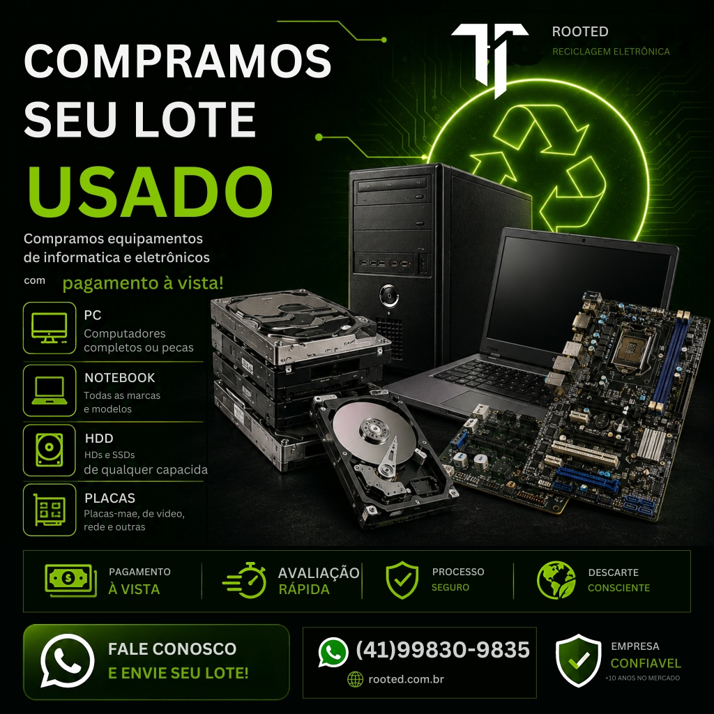 Compramos seu Lote Usado de Equipamentos de TI
